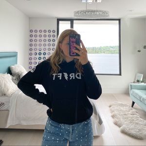 Black Graphic Drift Hoodie